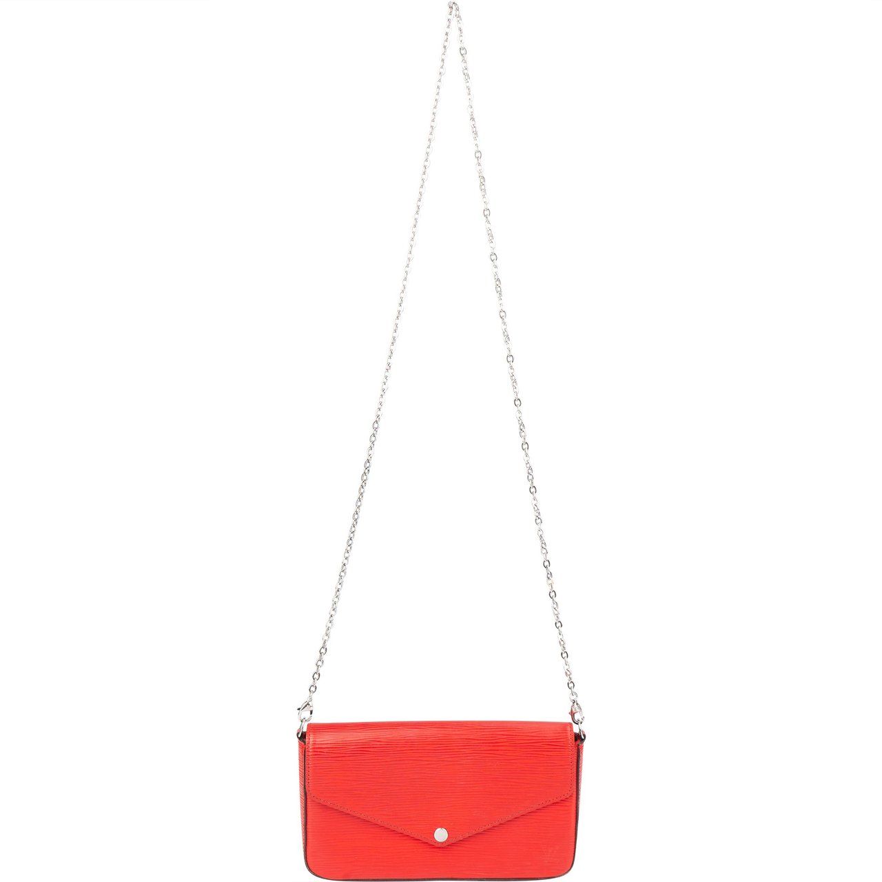 Louis Vuitton Rouge Epi Leather Felicie Crossbody Bag Rood