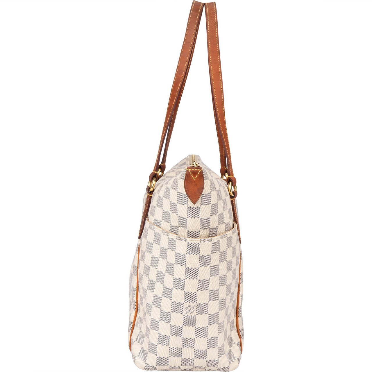 Louis Vuitton Louis Vuitton Damier Azur Monogram Totally MM Shoulder Bag Bruin