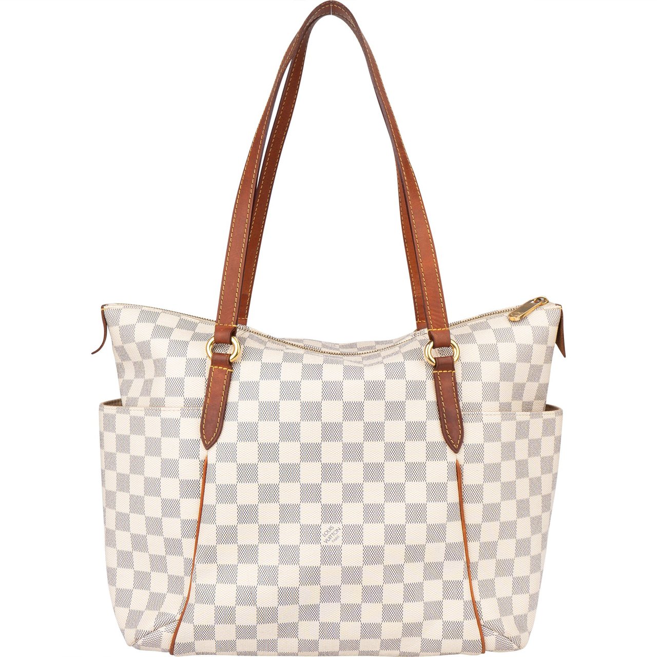 Louis Vuitton Louis Vuitton Damier Azur Monogram Totally MM Shoulder Bag Bruin