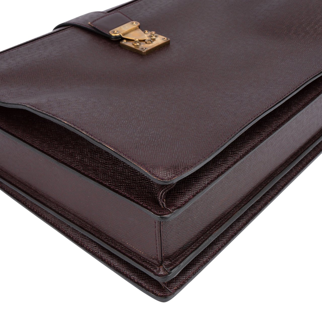 Louis Vuitton Louis Vuitton Taiga Leather Pilot Oural Business Handbag Paars