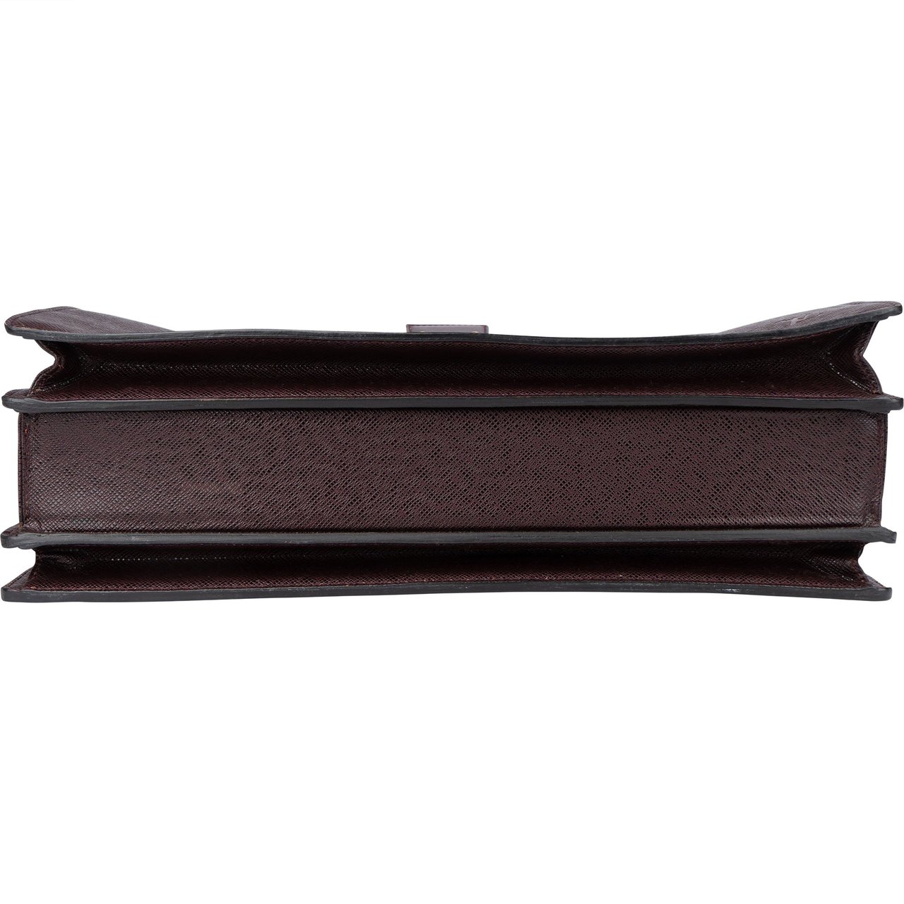 Louis Vuitton Taiga Leather Pilot Oural Business Handbag Paars