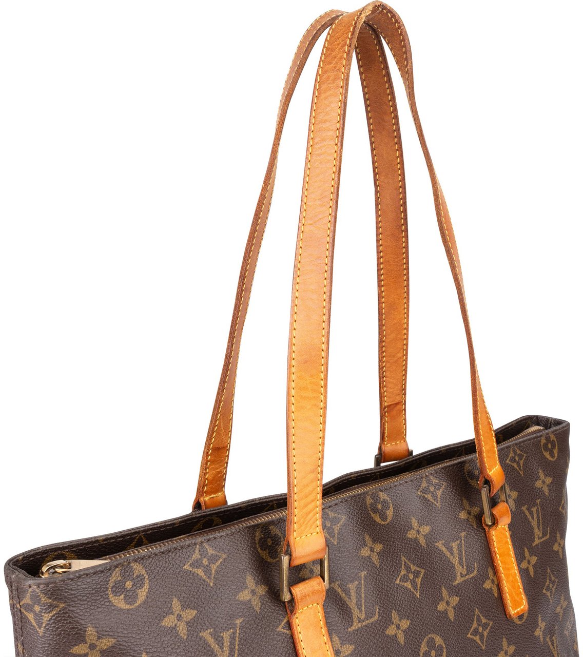 Louis Vuitton Louis Vuitton Canvas Monogram Cabas Mezzos Shoulder Bag Bruin