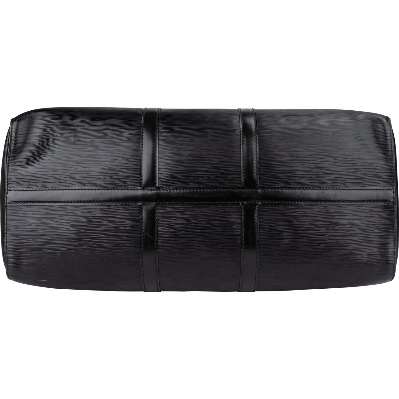 Louis Vuitton Louis Vuitton Noir Epi Leather Keepall 50 Zwart