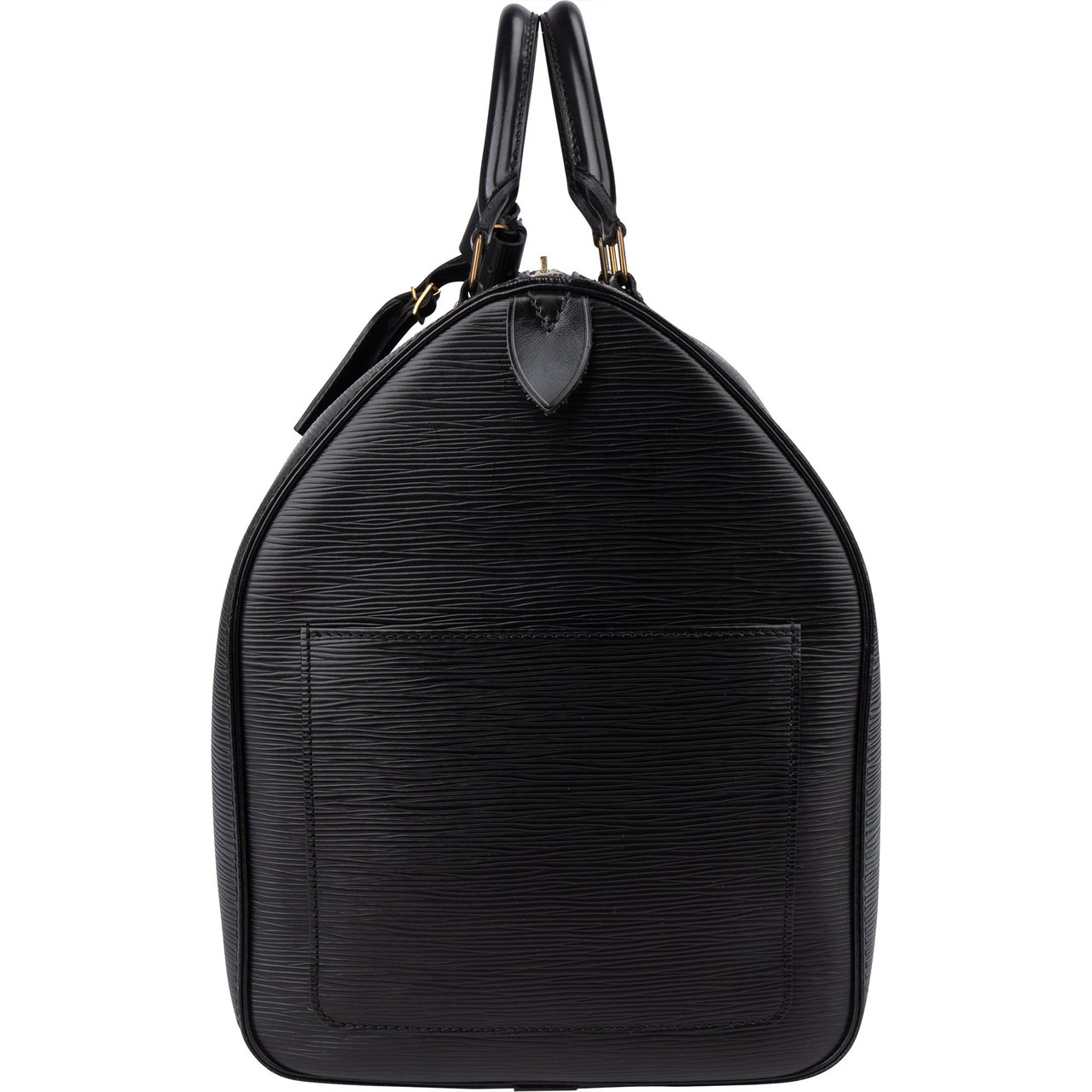 Louis Vuitton Louis Vuitton Noir Epi Leather Keepall 50 Zwart