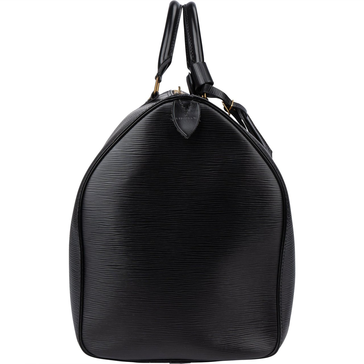 Louis Vuitton Louis Vuitton Noir Epi Leather Keepall 50 Zwart