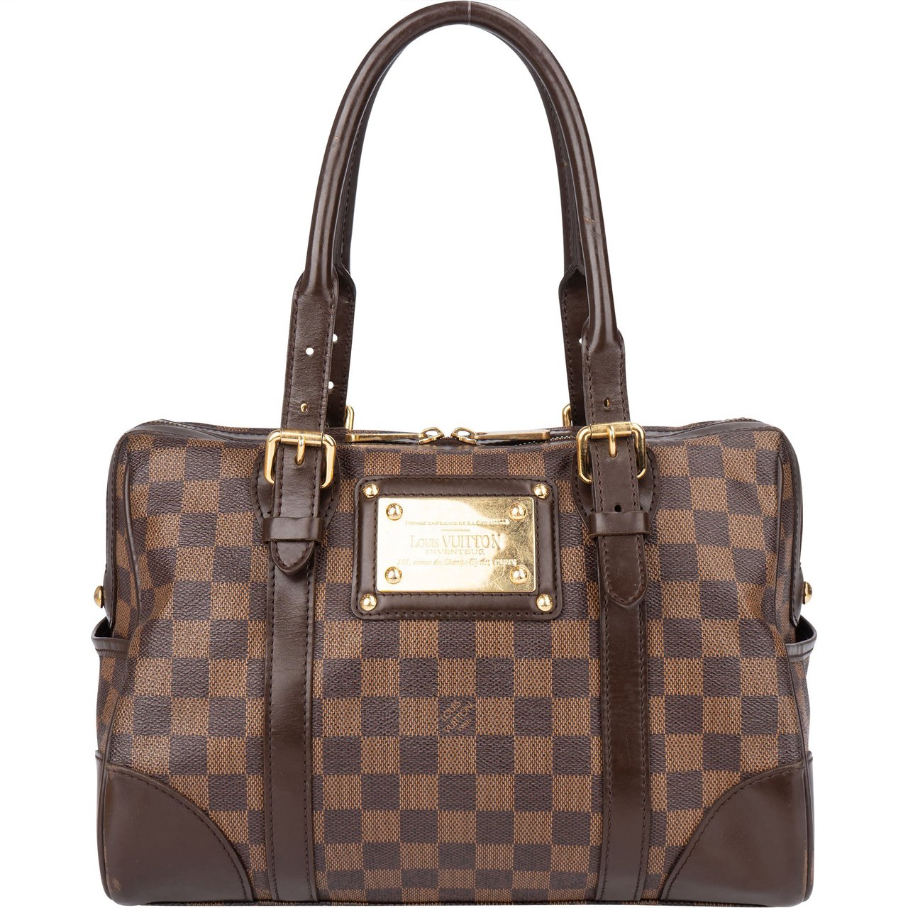 Louis Vuitton Louis Vuitton Damier Ebene Monogram Berkeley Handbag Bruin