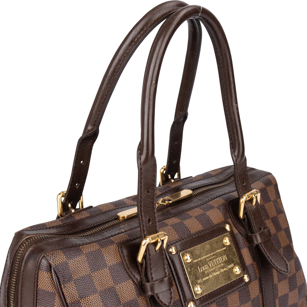 Louis Vuitton Louis Vuitton Damier Ebene Monogram Berkeley Handbag Bruin
