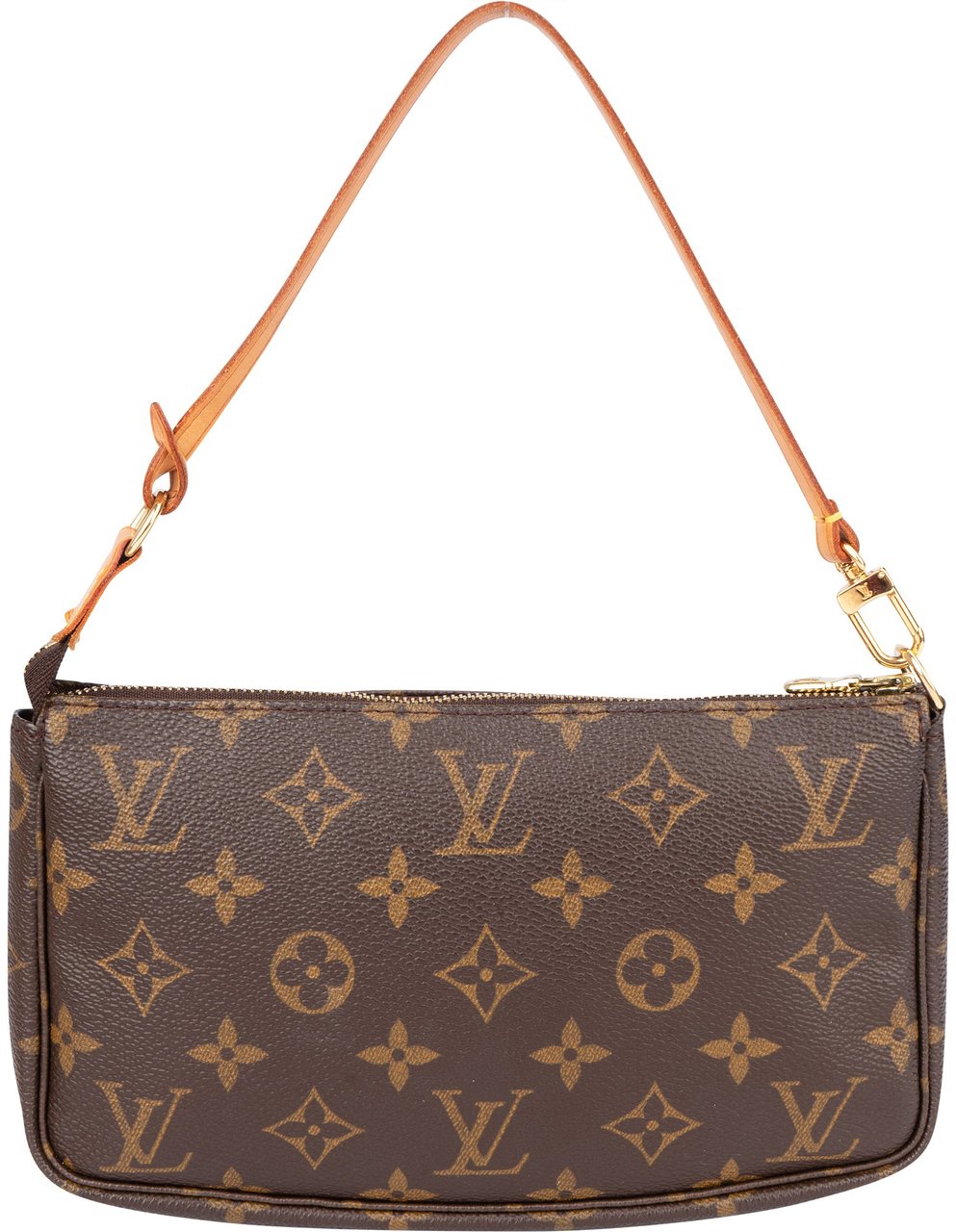 Louis Vuitton Louis Vuittonn Canvas Monogram Pochette Accessoire Handbag Bruin