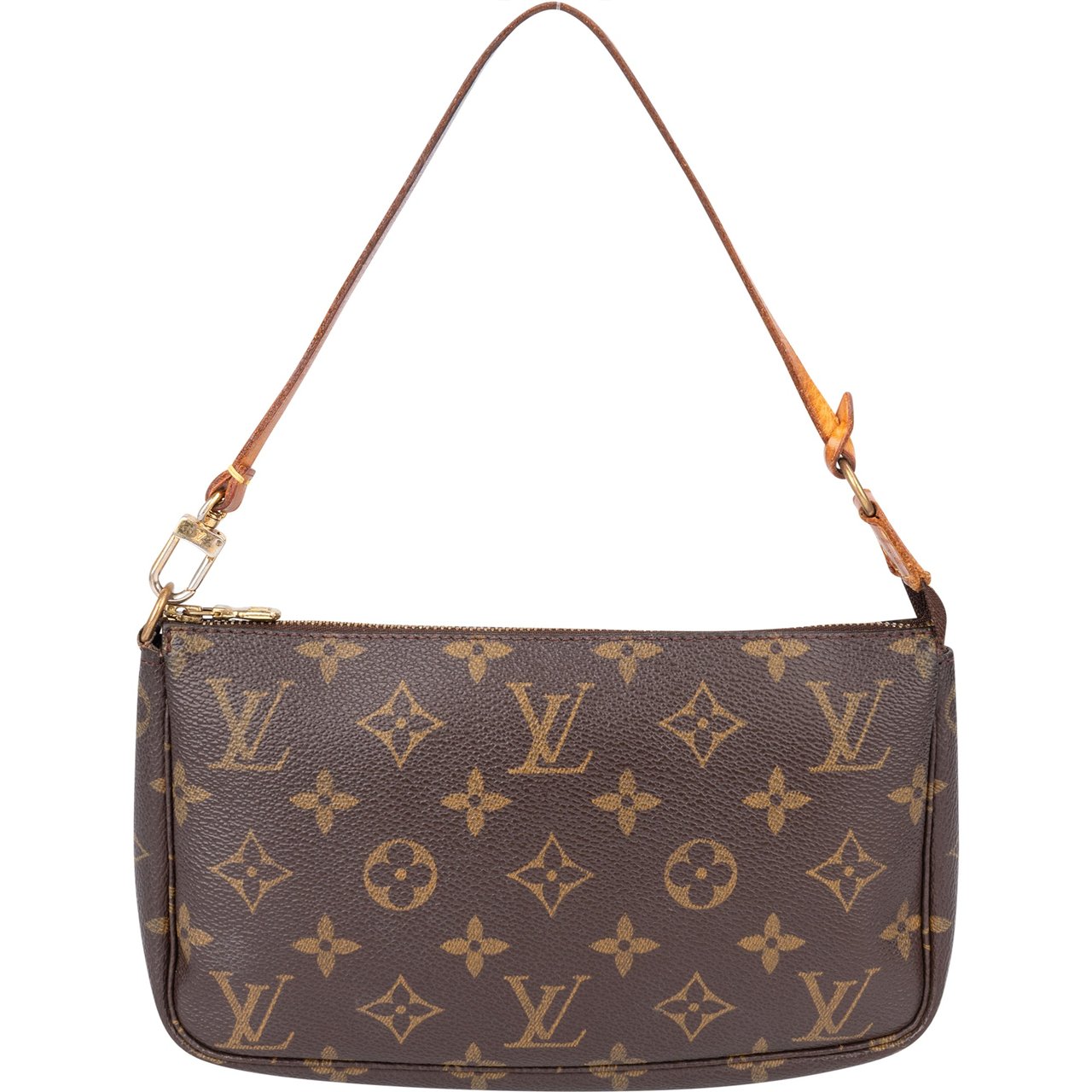 Louis Vuitton Louis Vuitton Canvas Monogram Pochette Accessoire Handbag Bruin