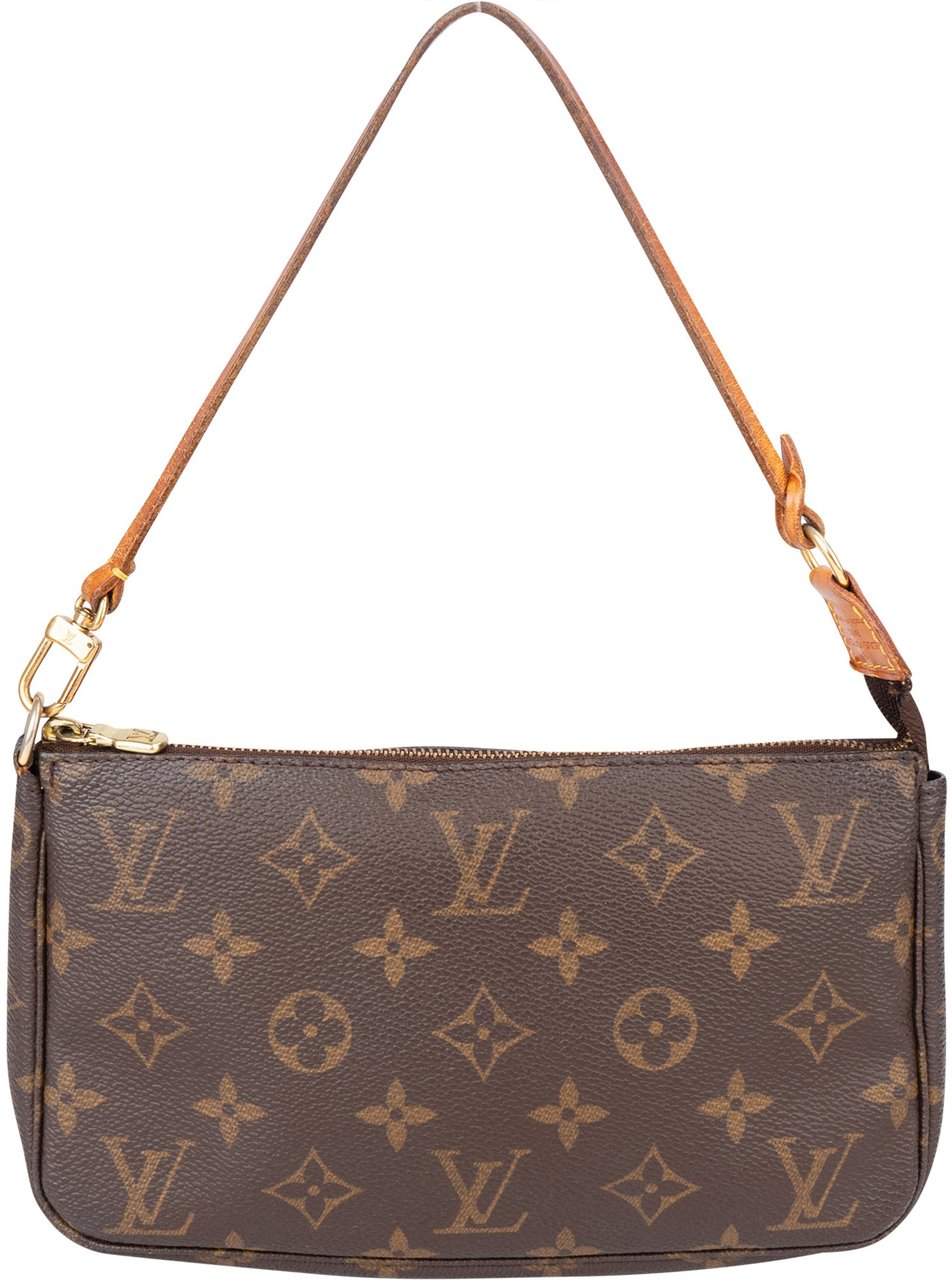 Louis Vuitton Louis Vuitton Canvas Monogram Pochette Accessoire Handbag Bruin
