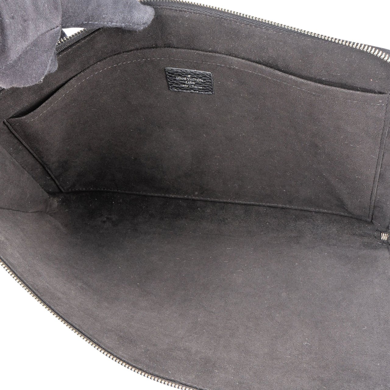 Louis Vuitton Louis Vuitton Taurillon LV Laptop Clutch Zwart