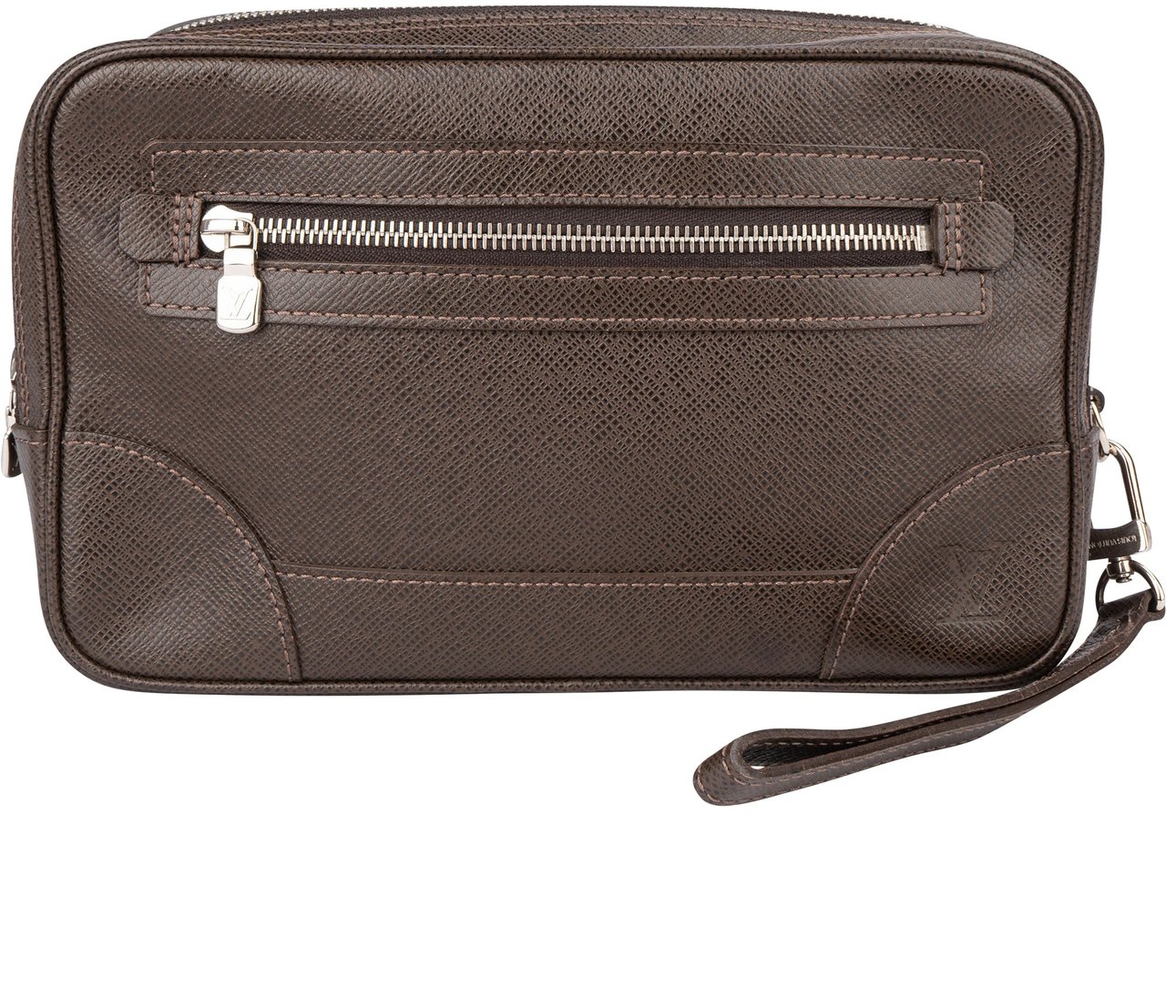 Louis Vuitton Louis Vuitton Brown Taiga Leather Pavel Clutch Bruin