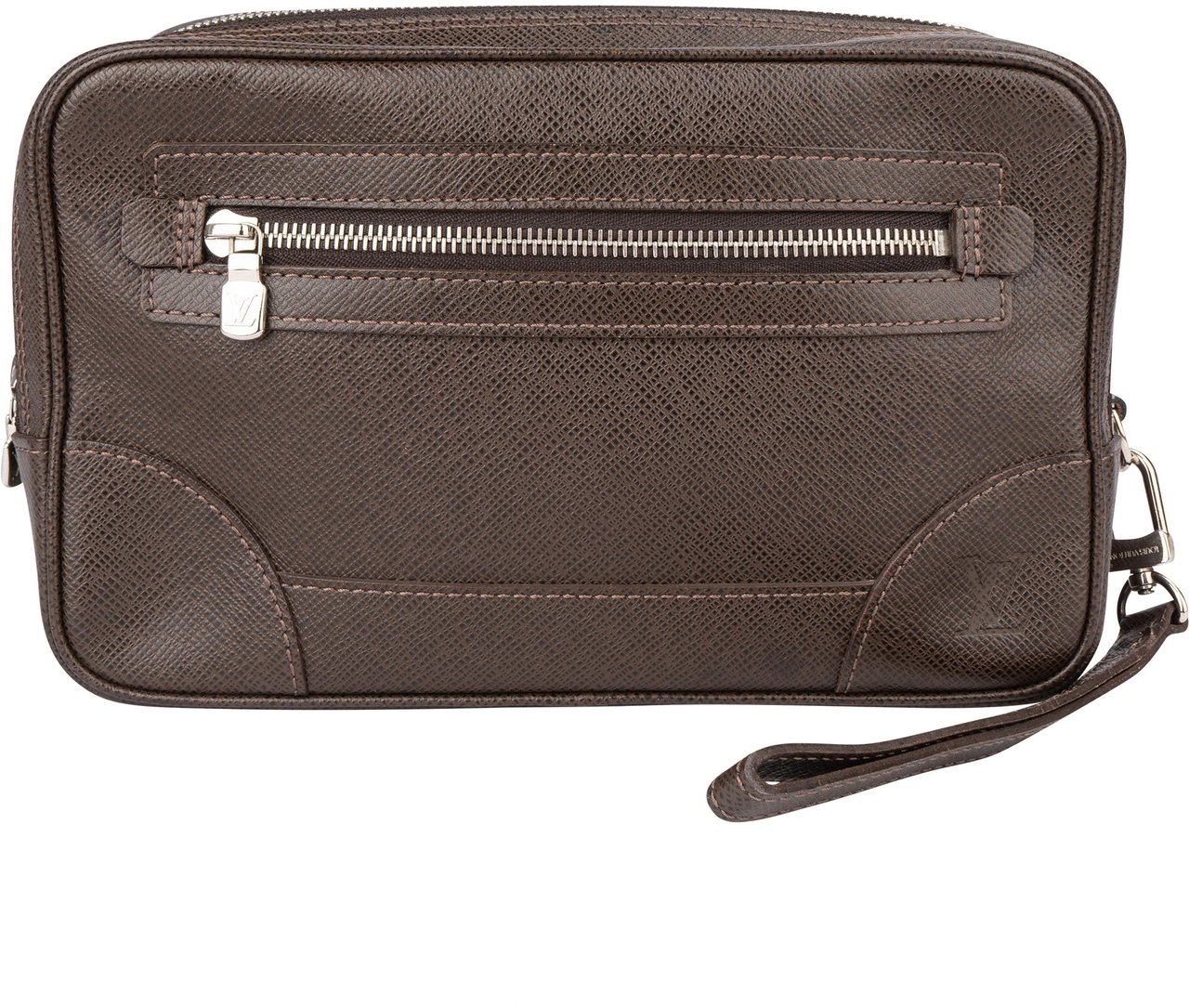 Louis Vuitton Louis Vuitton Brown Taiga Leather Pavel Clutch Bruin