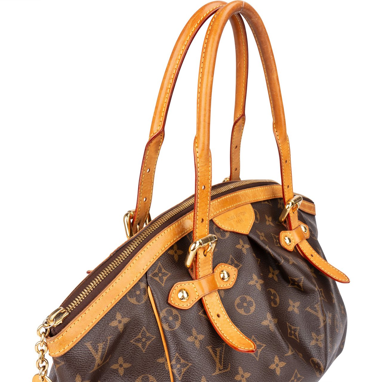 Louis Vuitton Louis Vuitton Canvas Monogram Tivoli GM Handbag Bruin