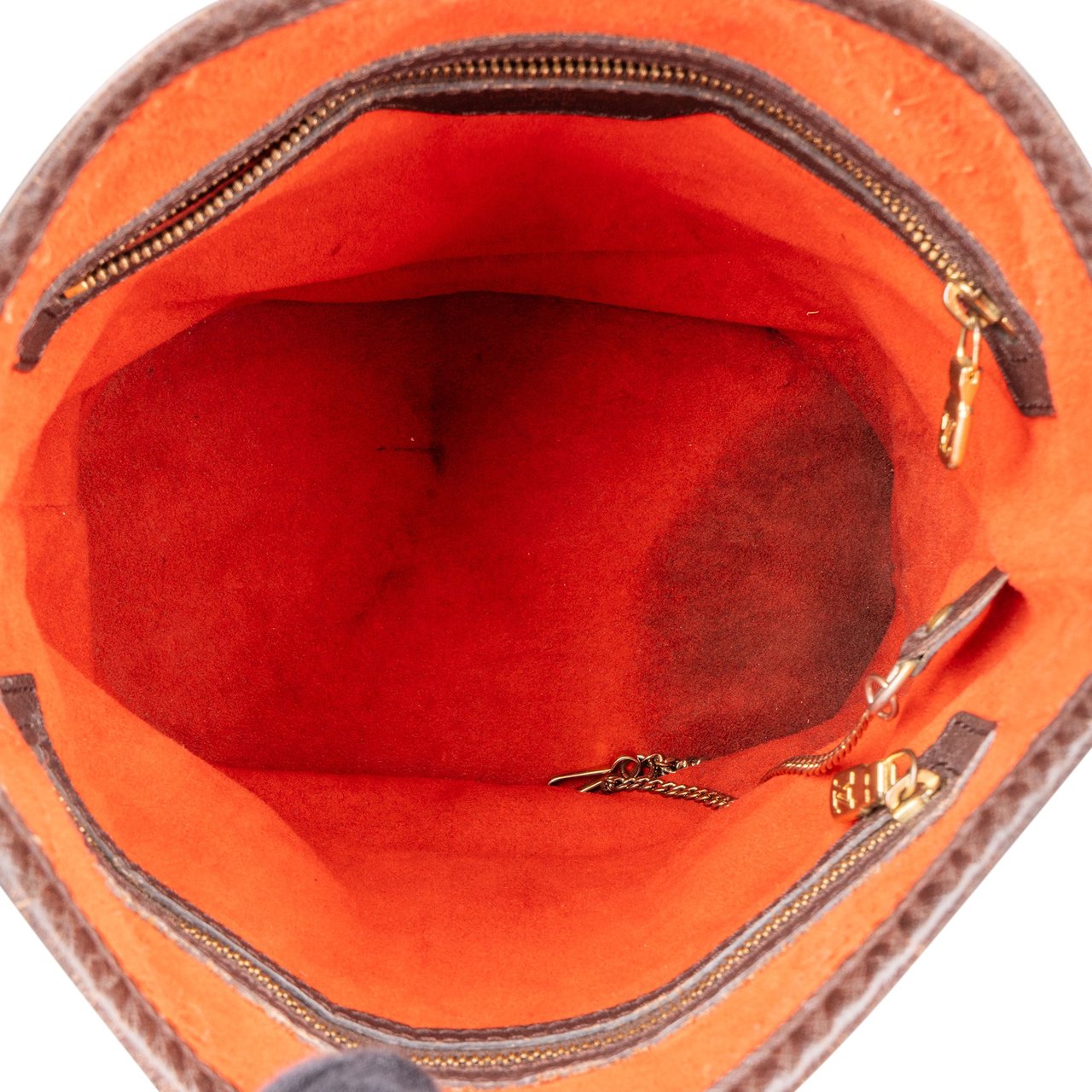 Louis Vuitton Louis Vuitton Damier Ebene Monogram Bucket PM Handbag Bruin