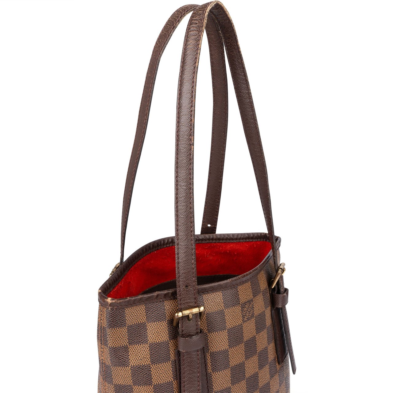 Louis Vuitton Louis Vuitton Damier Ebene Monogram Bucket PM Handbag Bruin