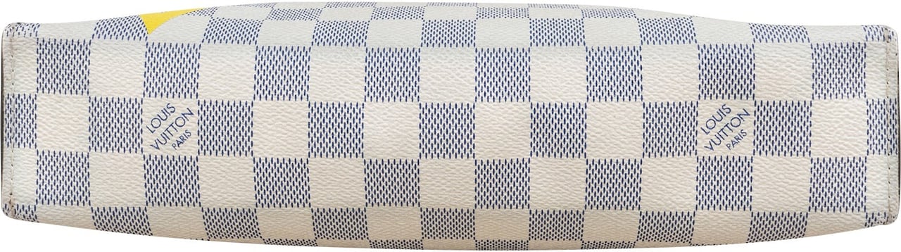 Louis Vuitton Monogram Damier Azur Limited America's Cup 2017 Jour Pochette Clutch Wit