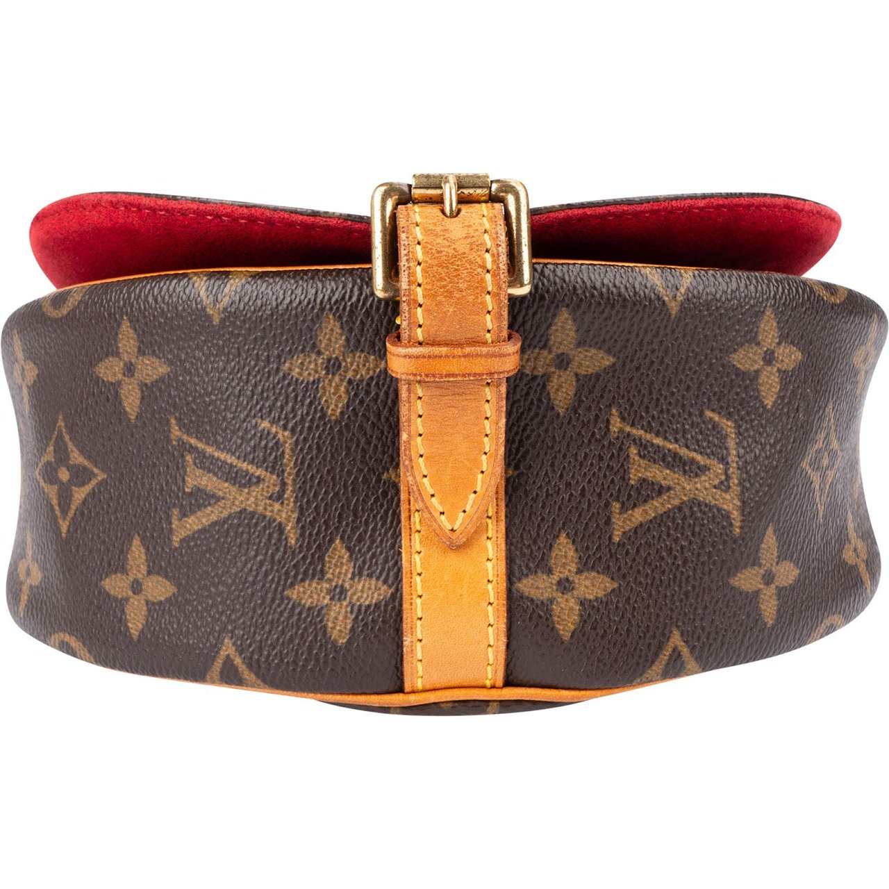 Louis Vuitton Monogram Canvas Tambourine Crossbody Bag Bruin