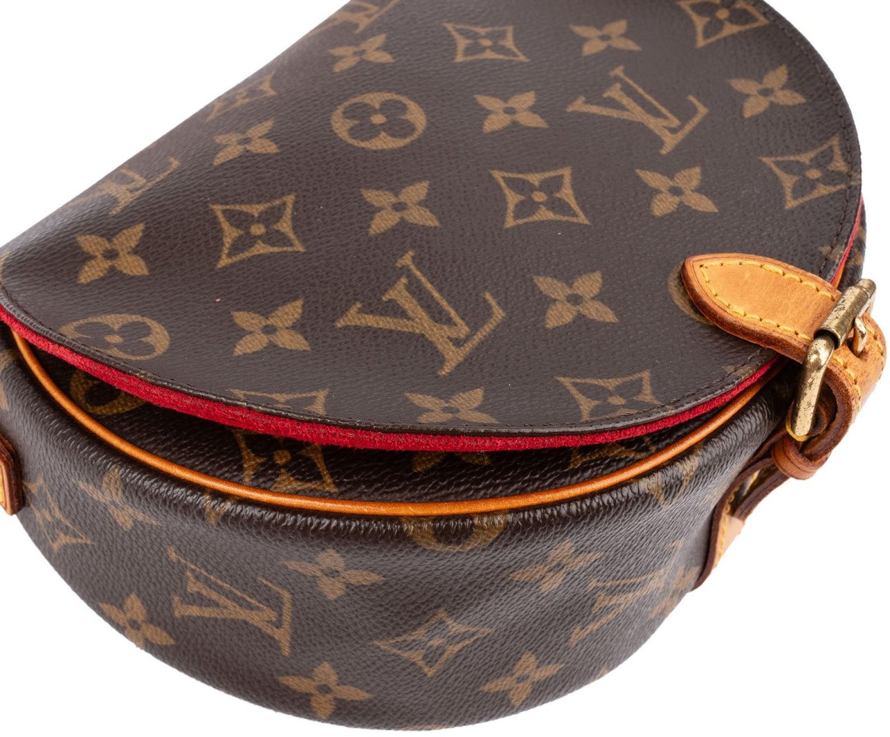 Louis Vuitton Monogram Canvas Tambourine Crossbody Bag Bruin