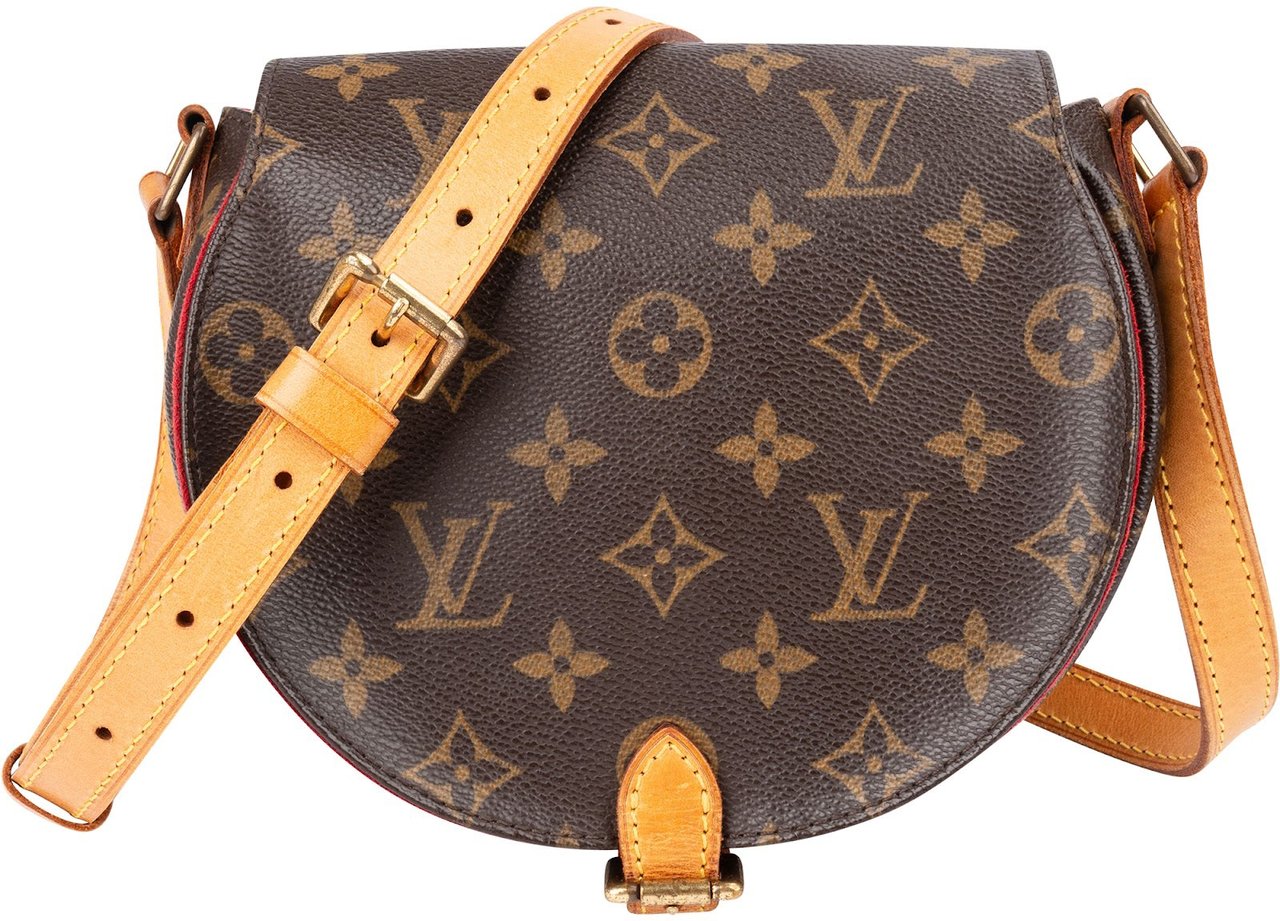 Louis Vuitton Monogram Canvas Tambourine Crossbody Bag Bruin