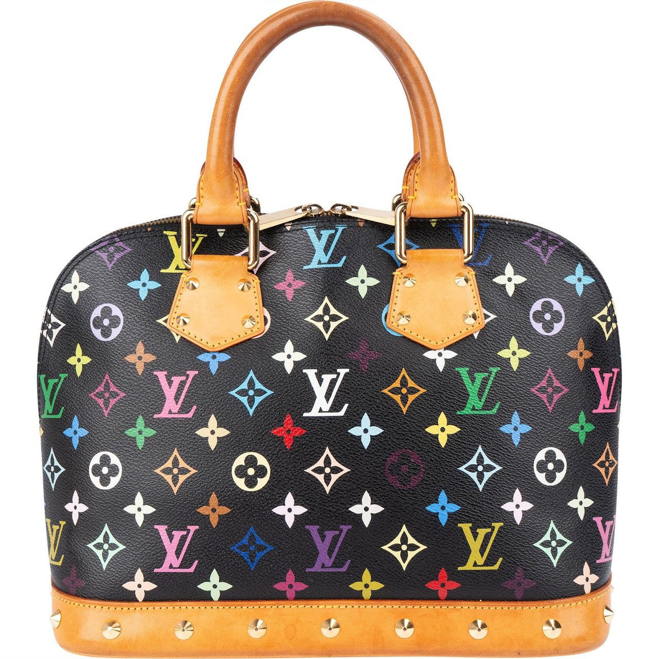 Louis Vuitton Monogram Murakami Multicolor Canvas Alma PM Handbag Zwart