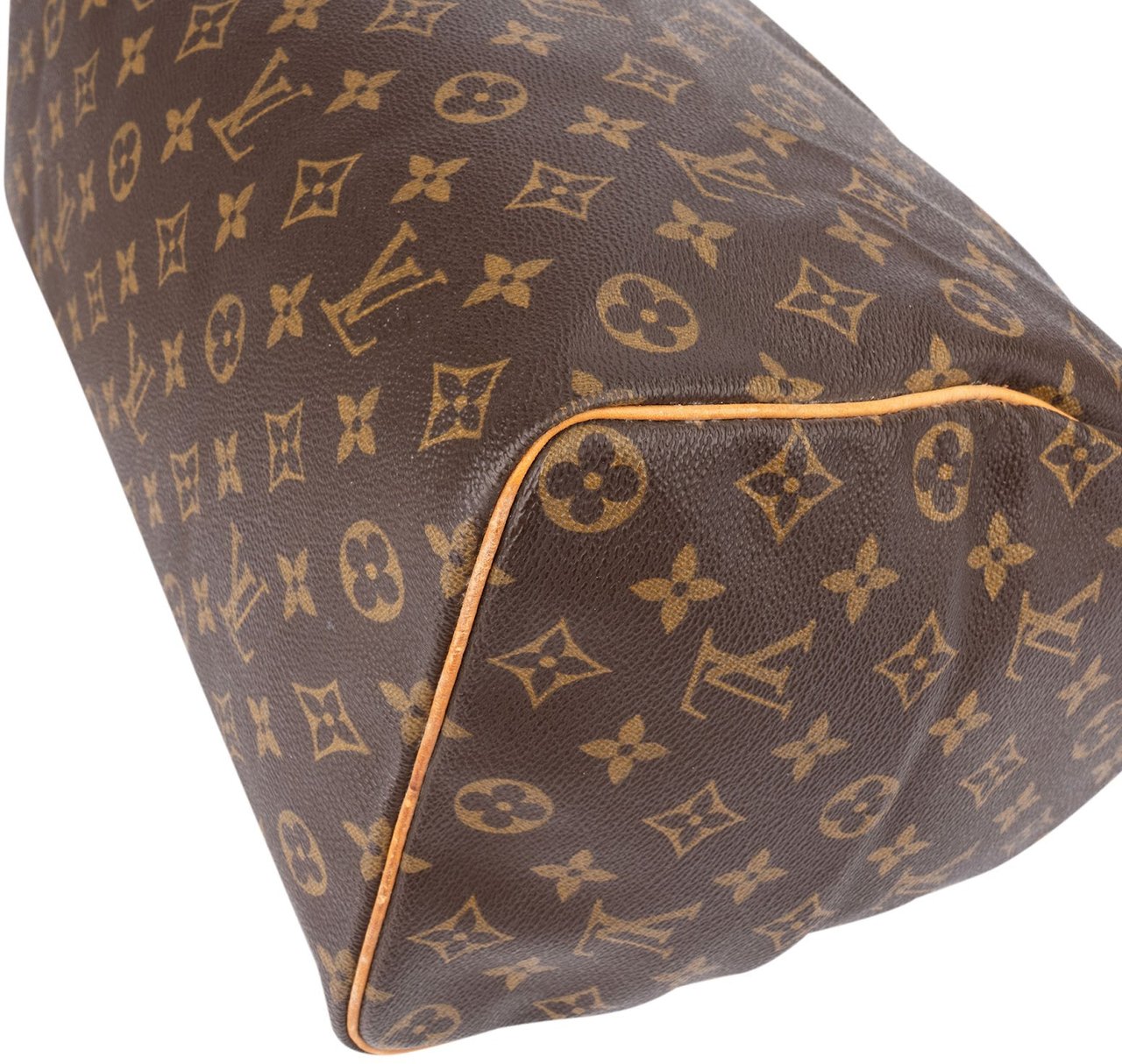 Louis Vuitton Monogram Canvas Speedy 35 Handbag Bruin