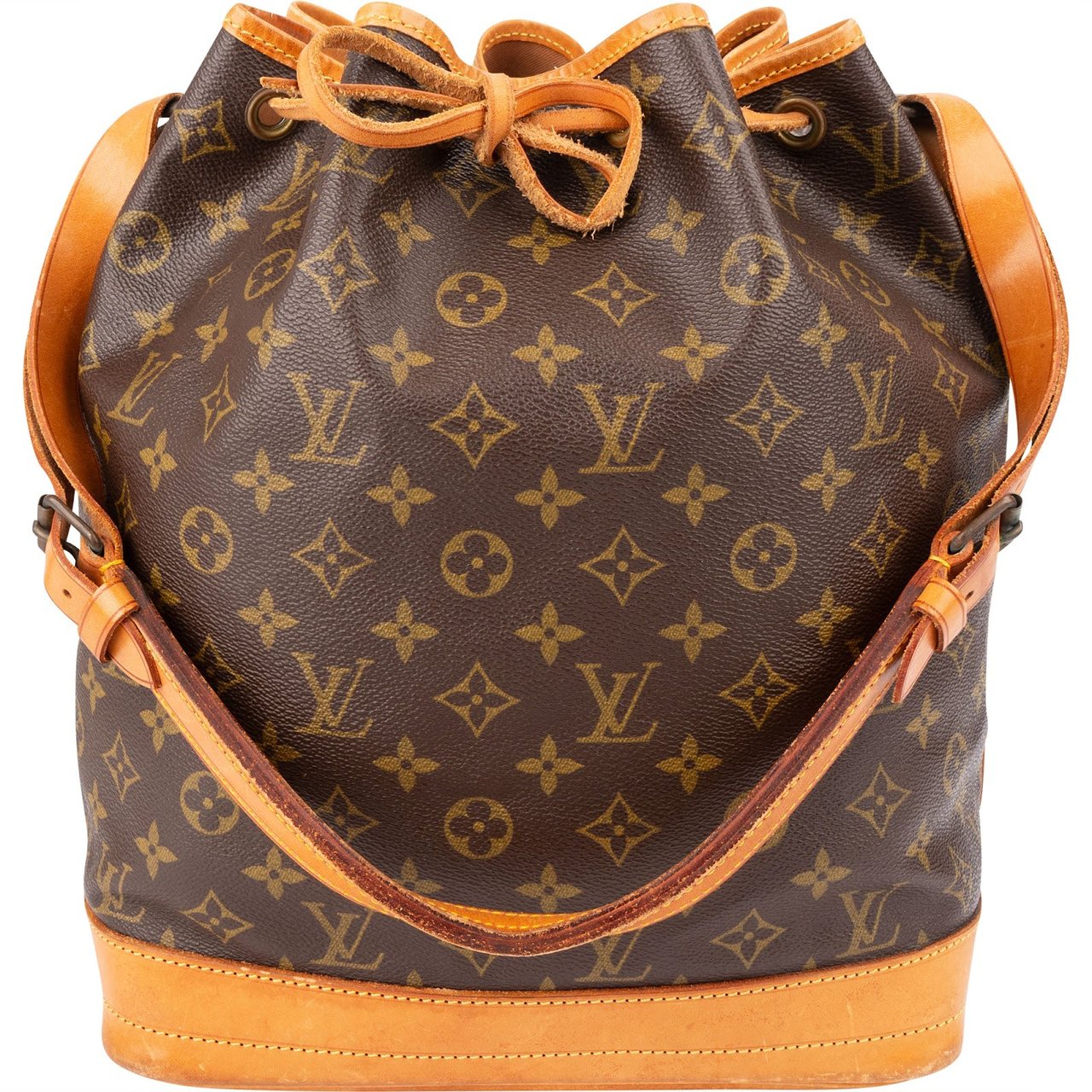 Louis Vuitton Monogram Canvas Sac Noé Grande Shoulder Bag Bruin