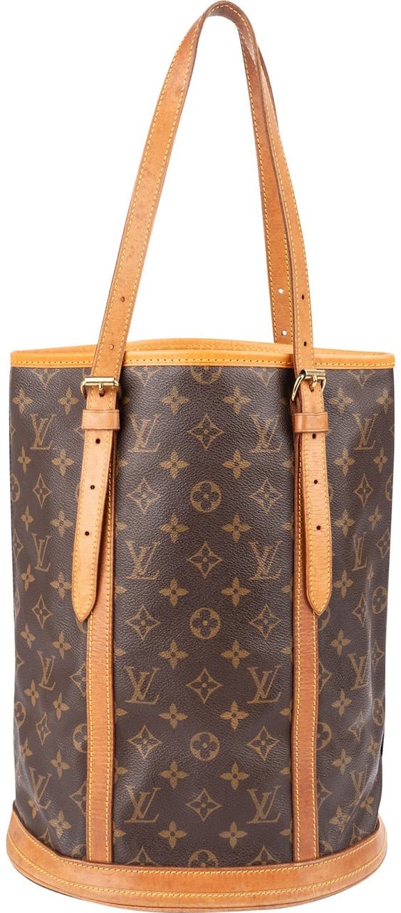 Louis Vuitton Monogram Canvas Bucket GM Shoulder Bag Bruin