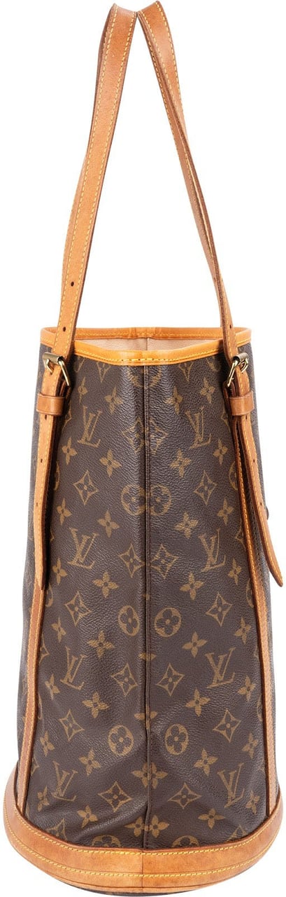 Louis Vuitton Monogram Canvas Bucket GM Shoulder Bag Bruin