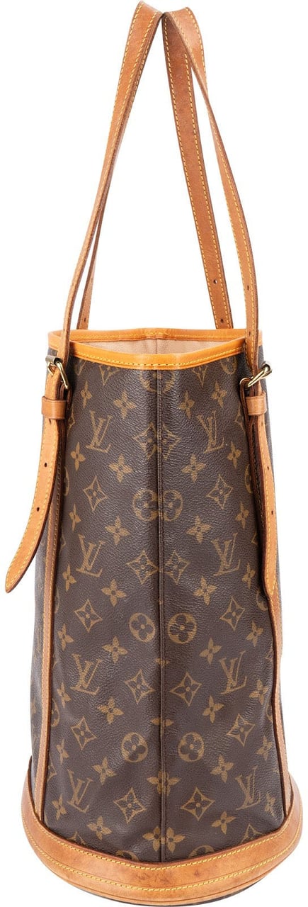 Louis Vuitton Monogram Canvas Bucket GM Shoulder Bag Bruin