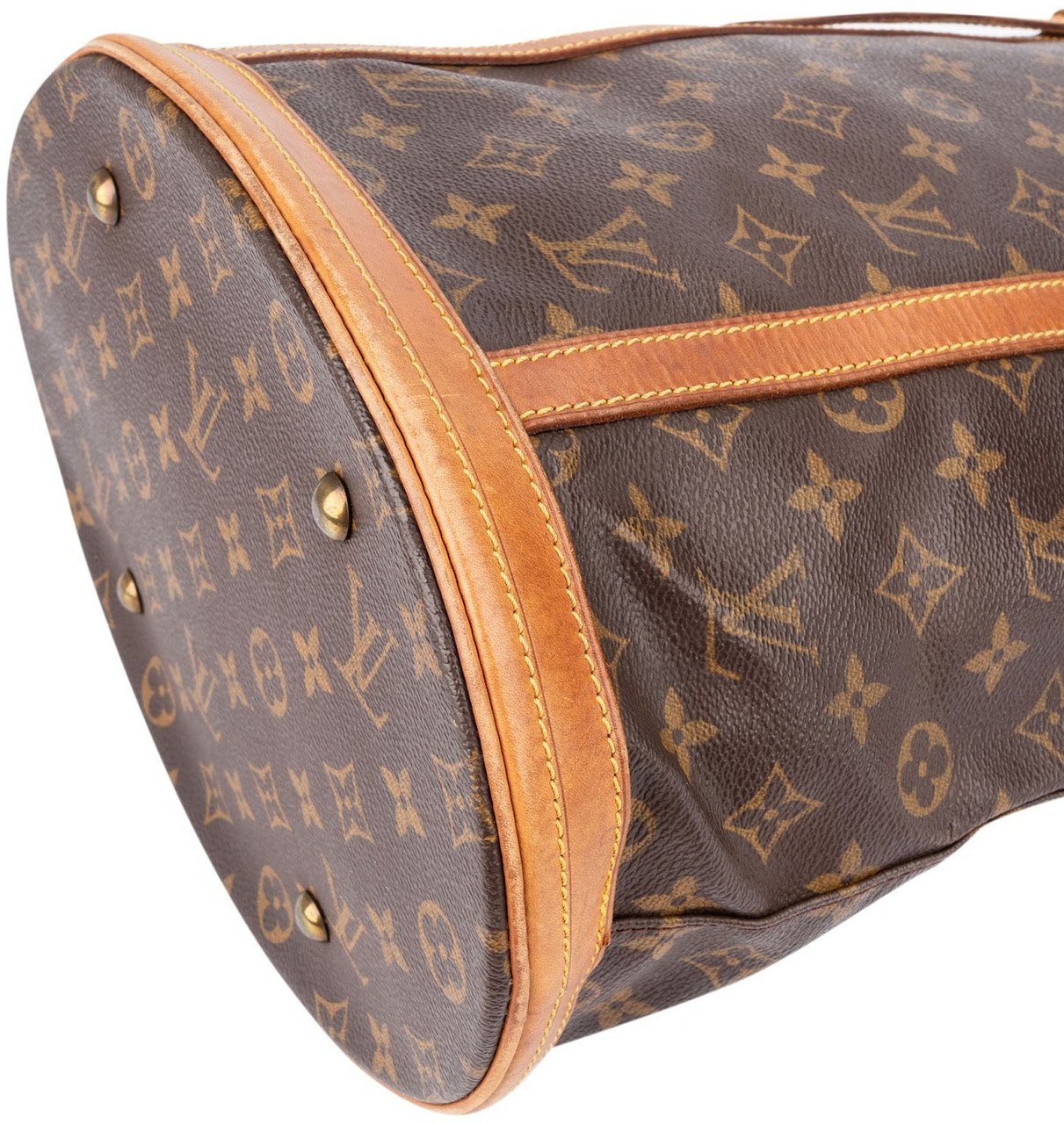 Louis Vuitton Monogram Canvas Bucket GM Shoulder Bag Bruin