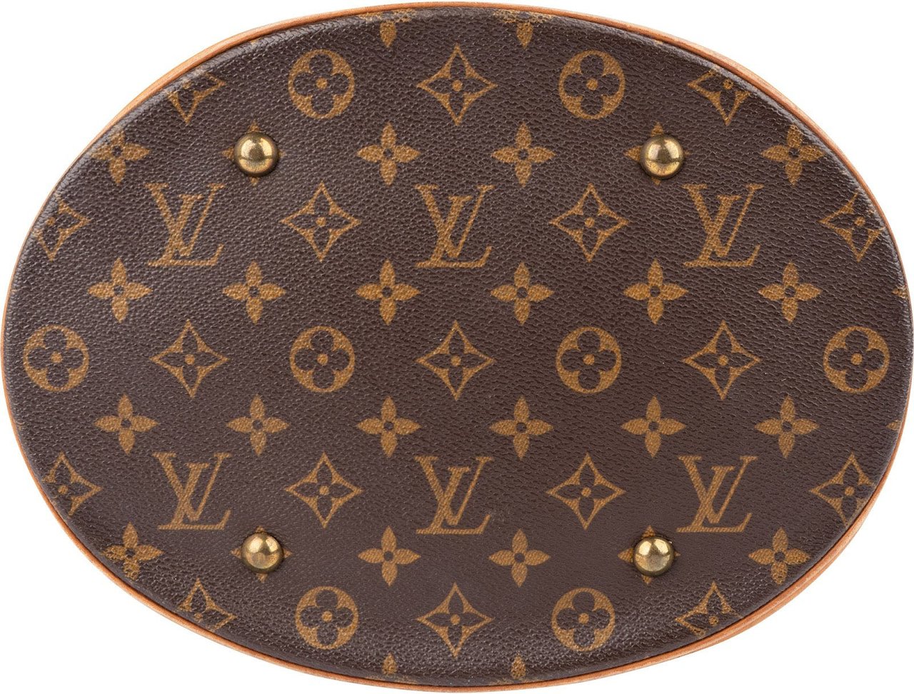 Louis Vuitton Monogram Canvas Bucket GM Shoulder Bag Bruin