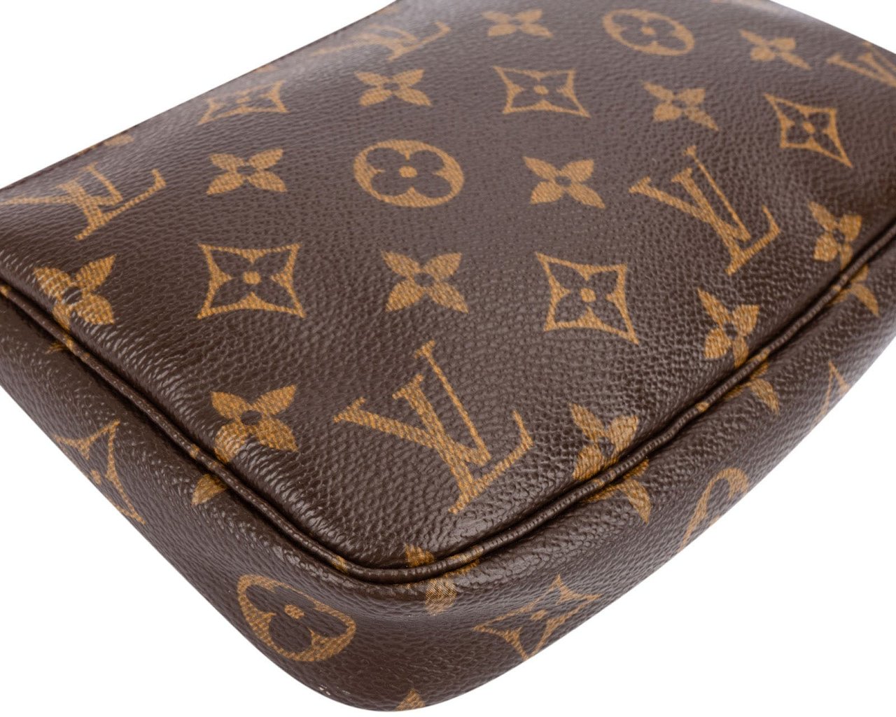Louis Vuitton Monogram Canvas Pochette Accessoires Handbag Bruin