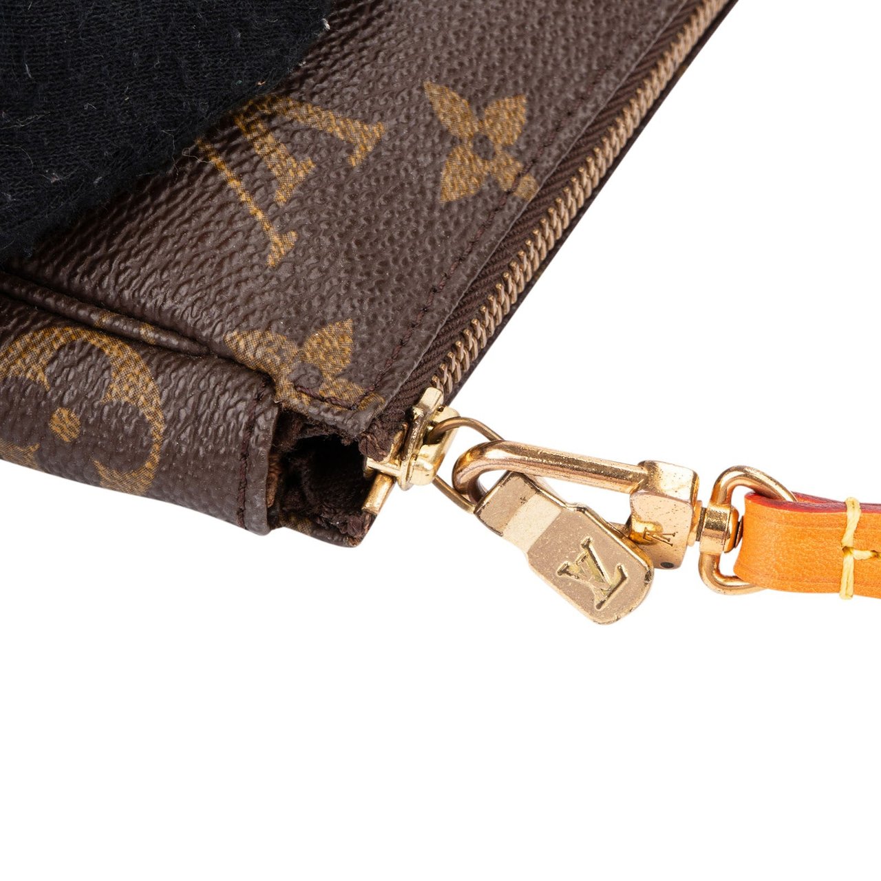 Louis Vuitton Monogram Canvas Pochette Accessoires Handbag Bruin