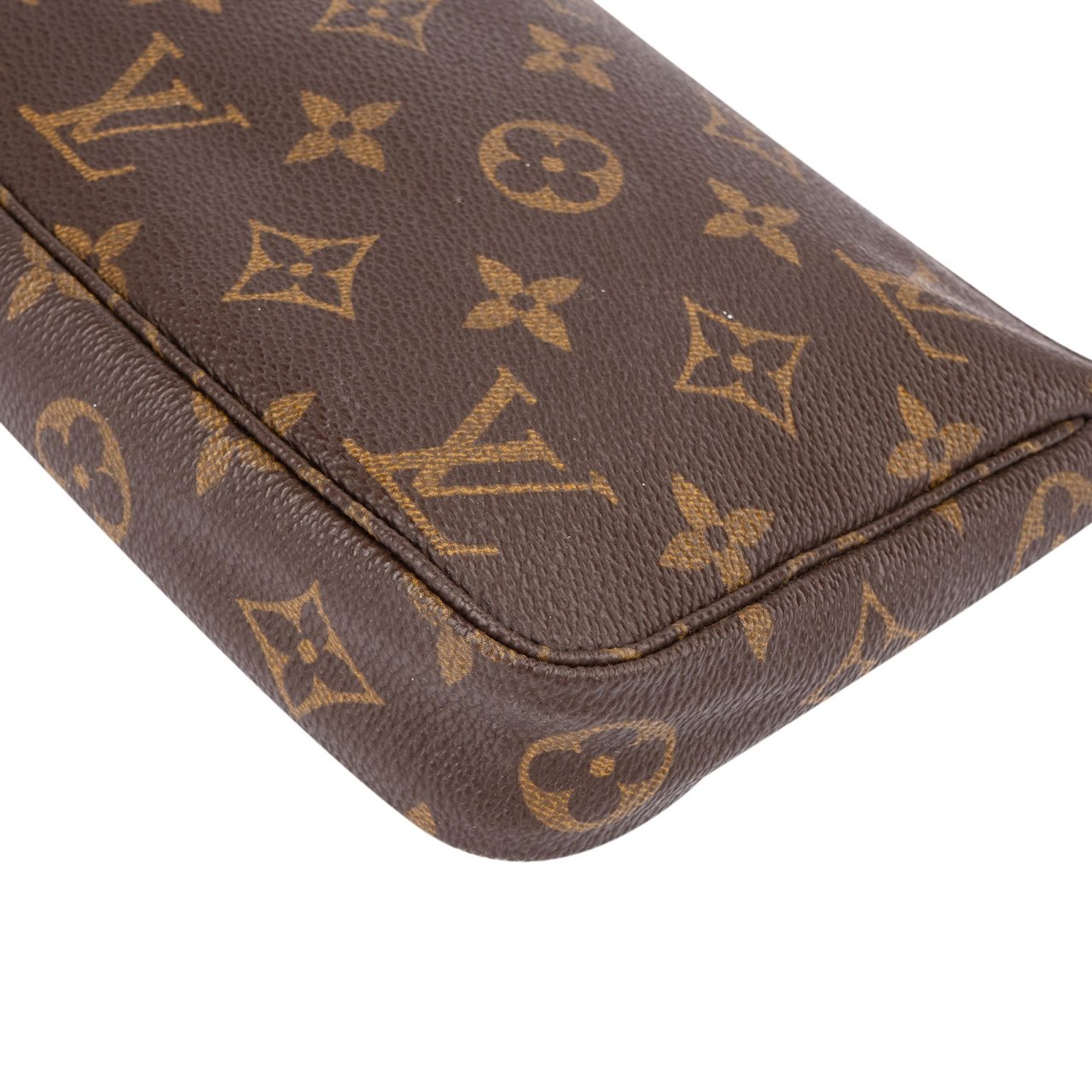 Louis Vuitton Monogram Canvas Pochette Accessoires Handbag Bruin