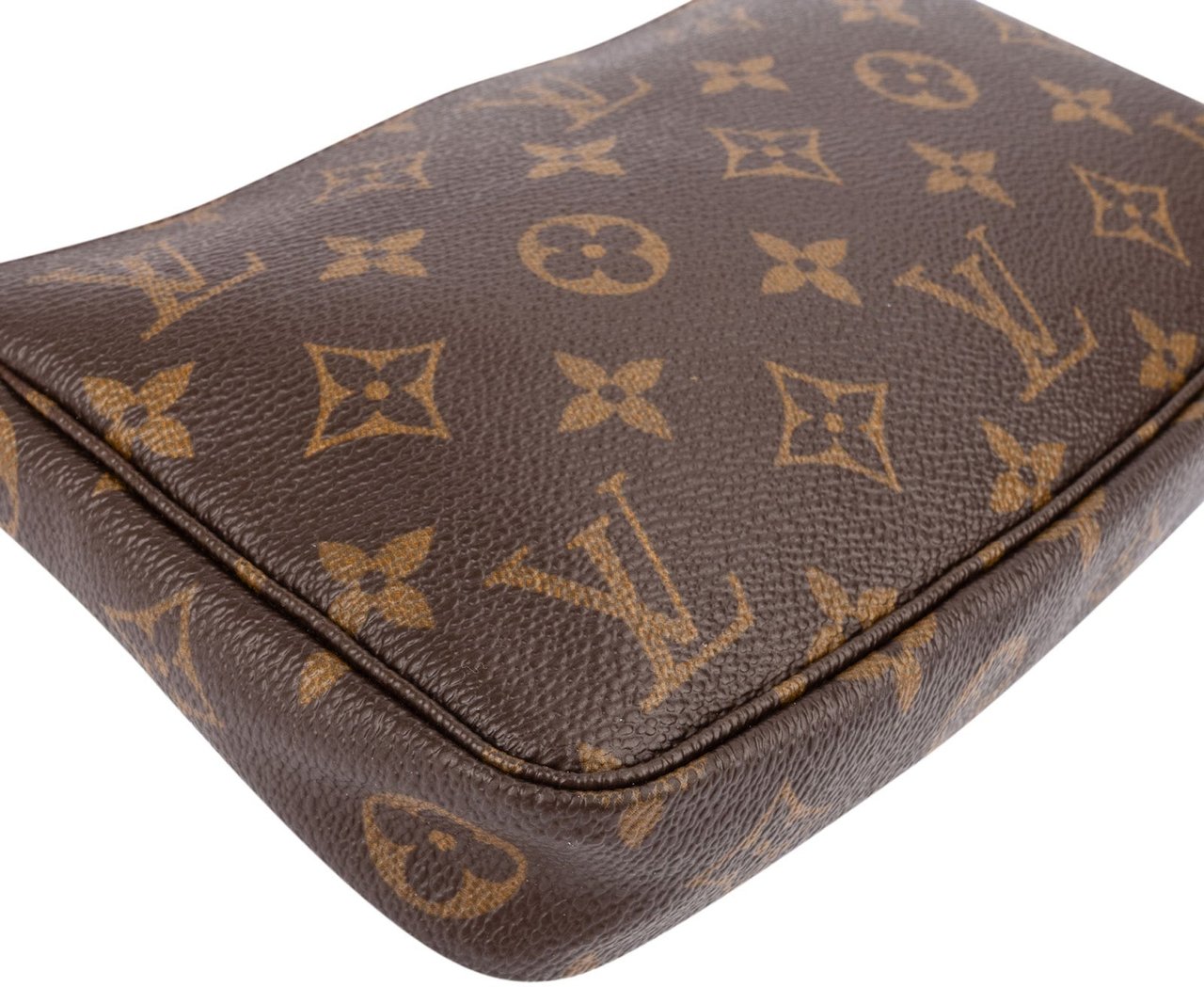 Louis Vuitton Monogram Canvas Pochette Accessoires Handbag Bruin
