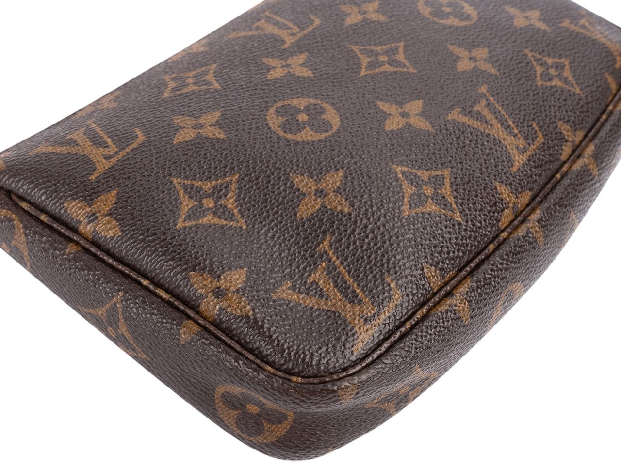 Louis Vuitton Monogram Canvas Pochette Accessoires Handbag Bruin