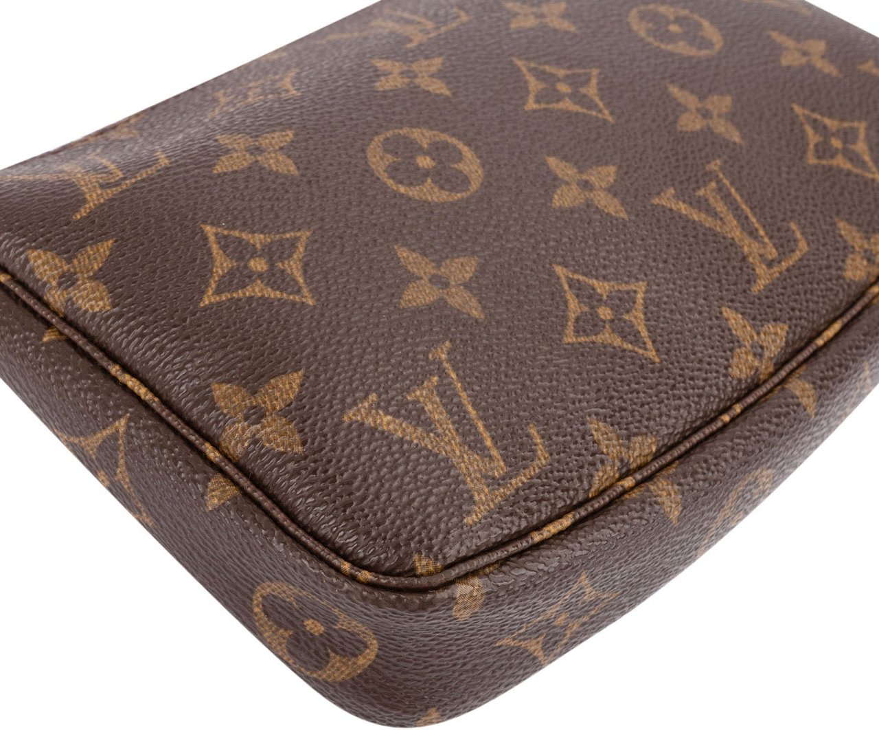 Louis Vuitton Monogram Canvas Pochette Accessoires Handbag Bruin