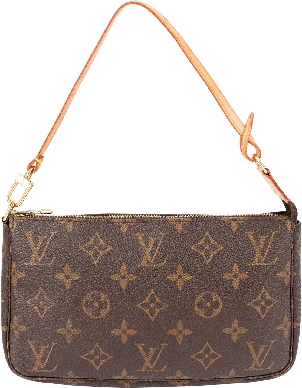Louis Vuitton Monogram Canvas Pochette Accessoires Handbag Bruin