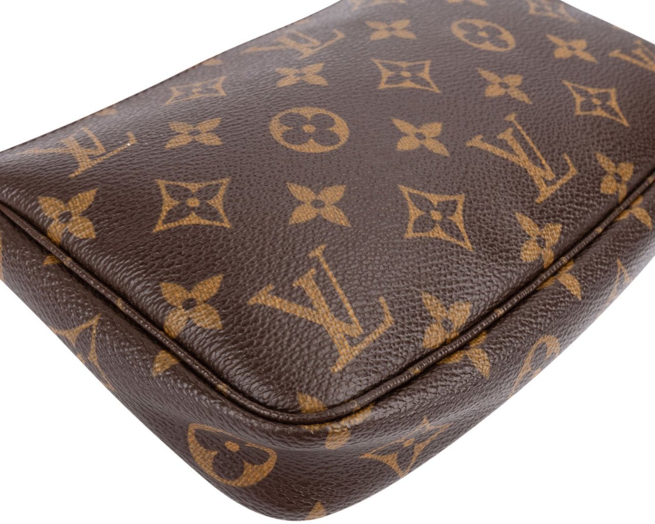 Louis Vuitton Monogram Canvas Pochette Accessoires Handbag Bruin