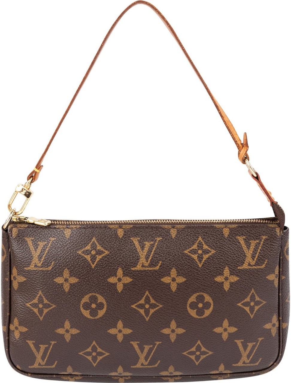 Louis Vuitton Monogram Canvas Pochette Accessoires Handbag Bruin