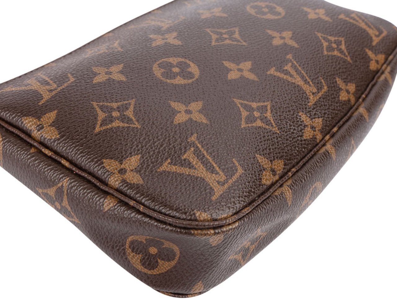 Louis Vuitton Monogram Canvas Pochette Accessoires Handbag Bruin