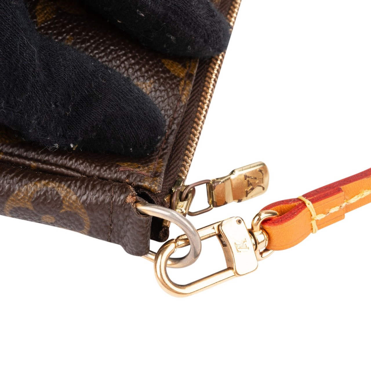 Louis Vuitton Monogram Canvas Pochette Accessoires Handbag Bruin