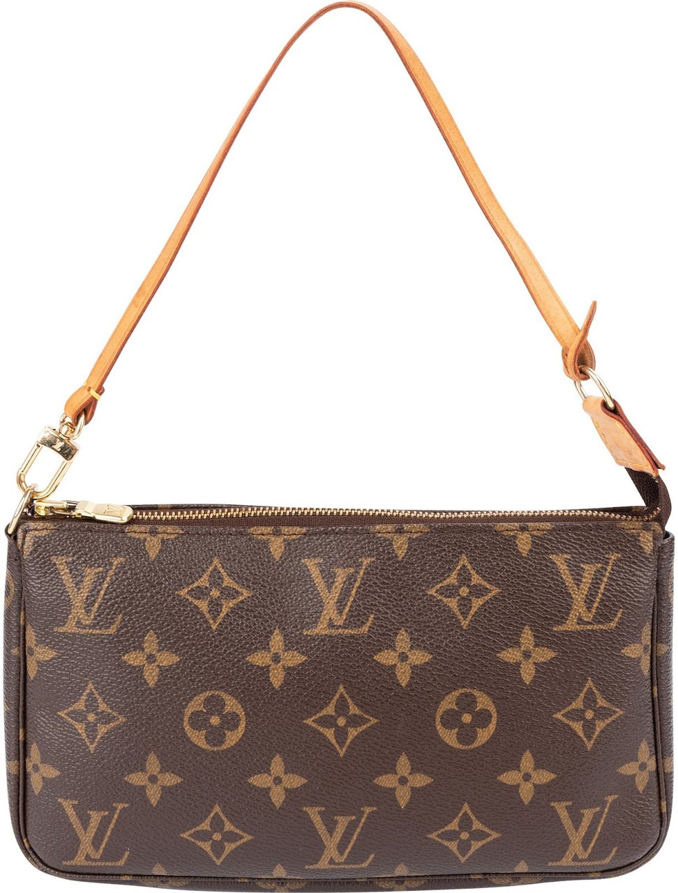 Louis Vuitton Monogram Canvas Pochette Accessoires Handbag Bruin
