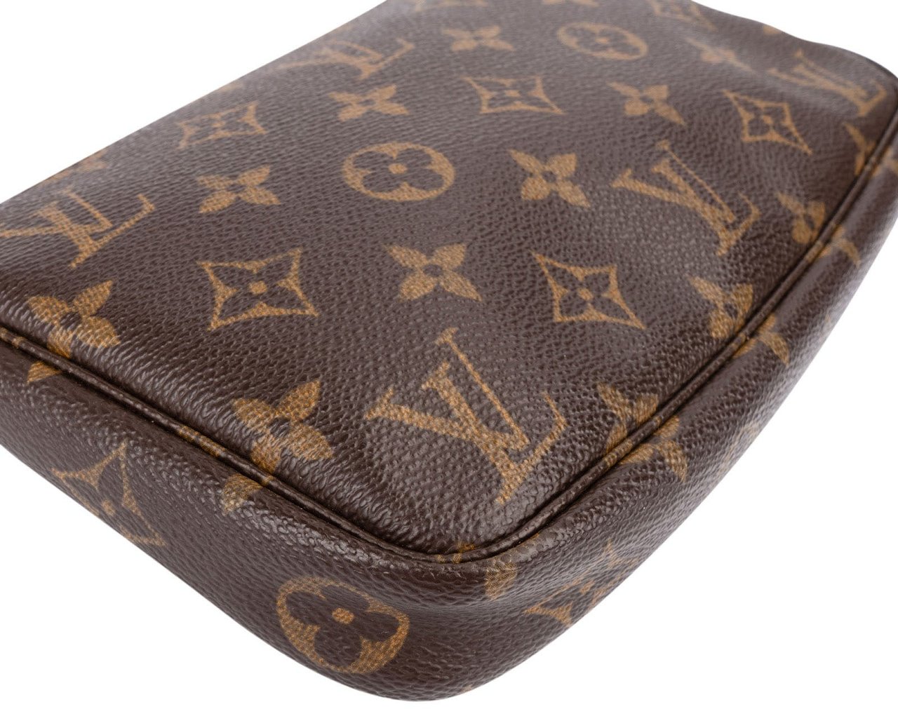 Louis Vuitton Monogram Canvas Pochette Accessoires Handbag Bruin
