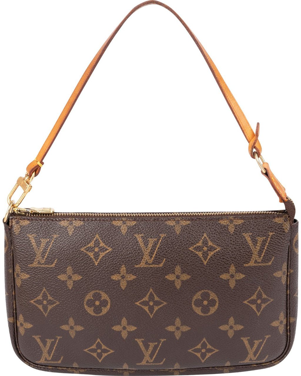 Louis Vuitton Monogram Canvas Pochette Accessoires Handbag Bruin