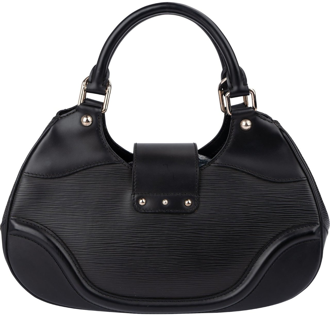 Louis Vuitton Noir Epi Leather Montaigne BB Handbag Zwart