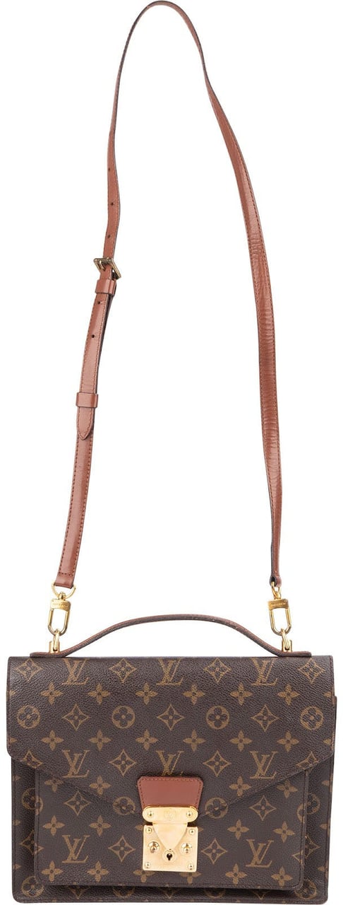 Louis Vuitton Monogram Canvas Monceau Handbag Bruin