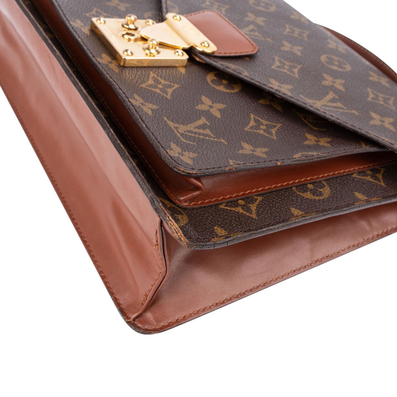 Louis Vuitton Monogram Canvas Monceau Handbag Bruin