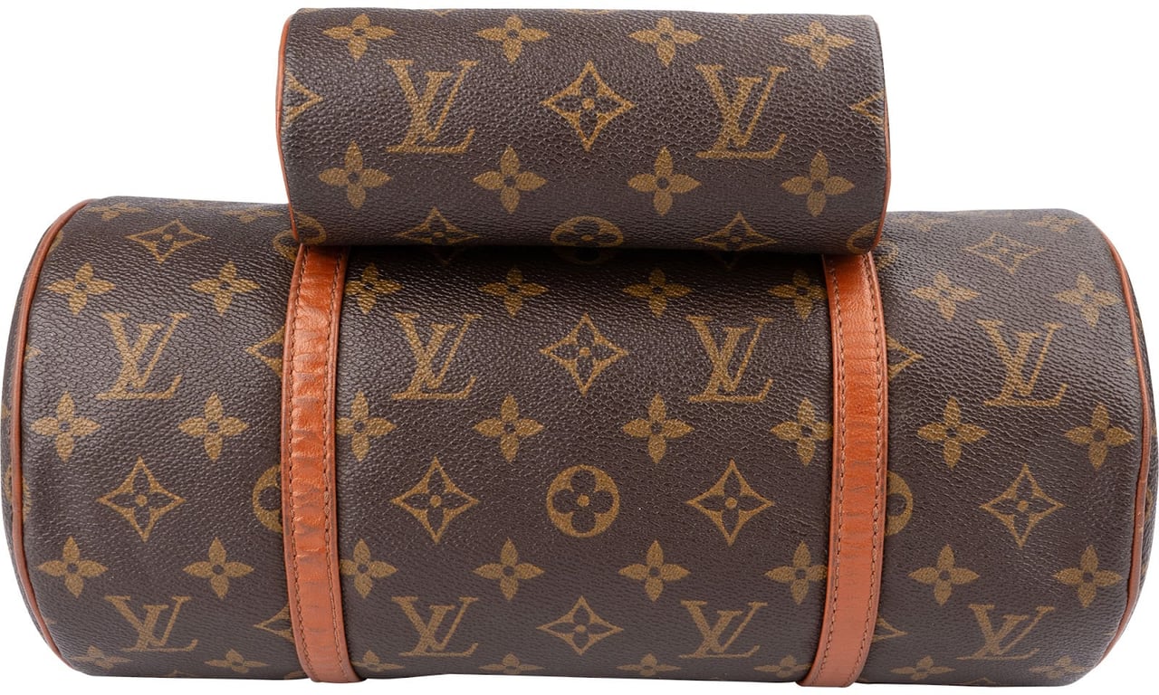Louis Vuitton Monogram Canvas Papillon Set Handbag Bruin